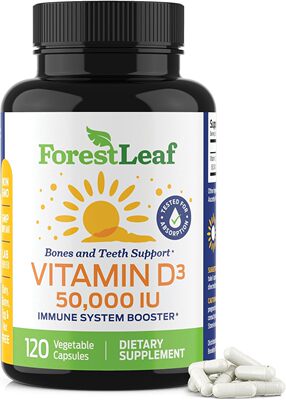 美国代购ForestLeaf - Vitamin D3 50,000 IU Weekly Supplement