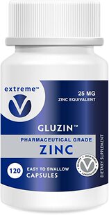 ZINC - Gluzin -  Grade HIGH Absorption Zinc, 25MG, S