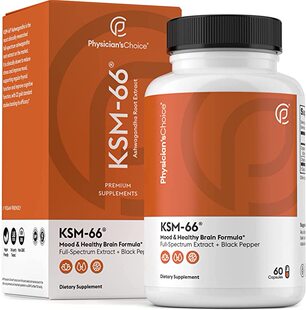 美国代购KSM-66 Ashwagandha Root Powder Extract, High Potency