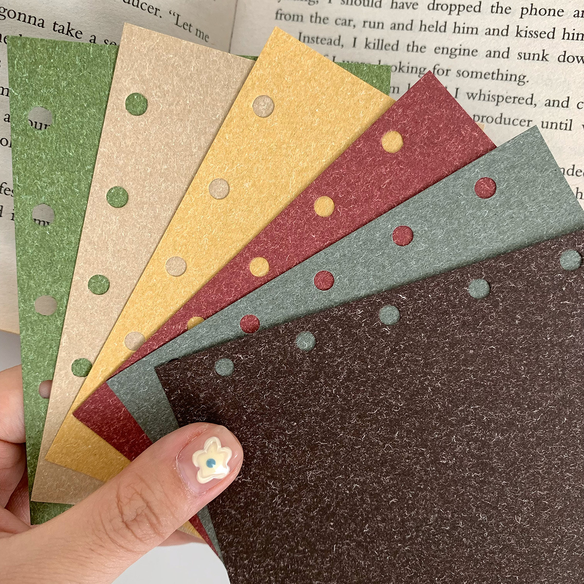 特种纸100g单面特种纸彩烙纸 m7活页本手账本内页活页替芯120张