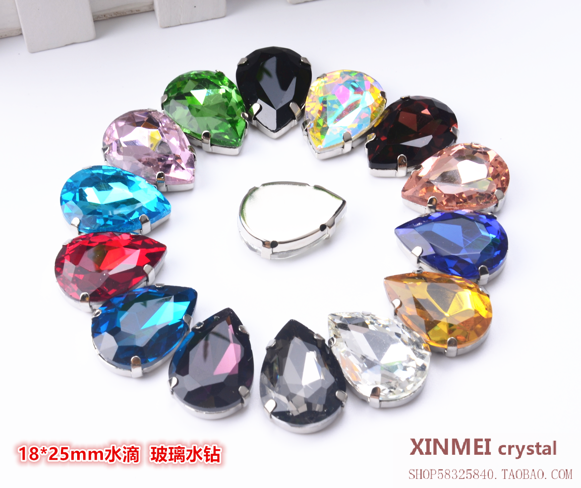 服饰配件水滴手缝钻新美饰品