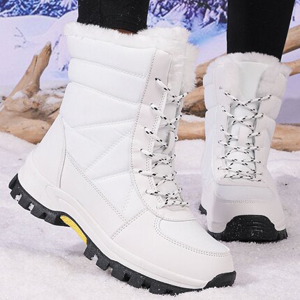 东北雪地靴女冬季加绒加厚保暖防水防滑高帮哈尔滨户外滑雪棉鞋
