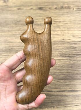 檀木蜗牛按摩按摩器刮痧神器面部紧致刮脸拨筋鼻子瘦脸脸部提