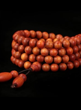 印尼血龙木沉水全透光佛珠手链