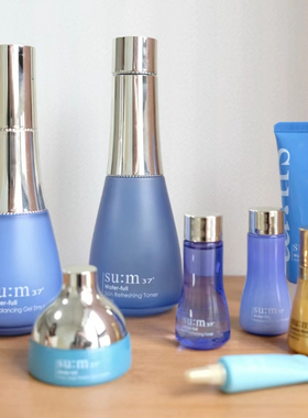 包邮韩国苏秘 sum37度蓝色呼吸惊喜套盒补水保湿三件套免税版护肤