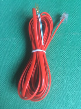 2芯成品Y叉电话线0.5m1m5m10m15m20m50米带单水晶头Y头电话连接线