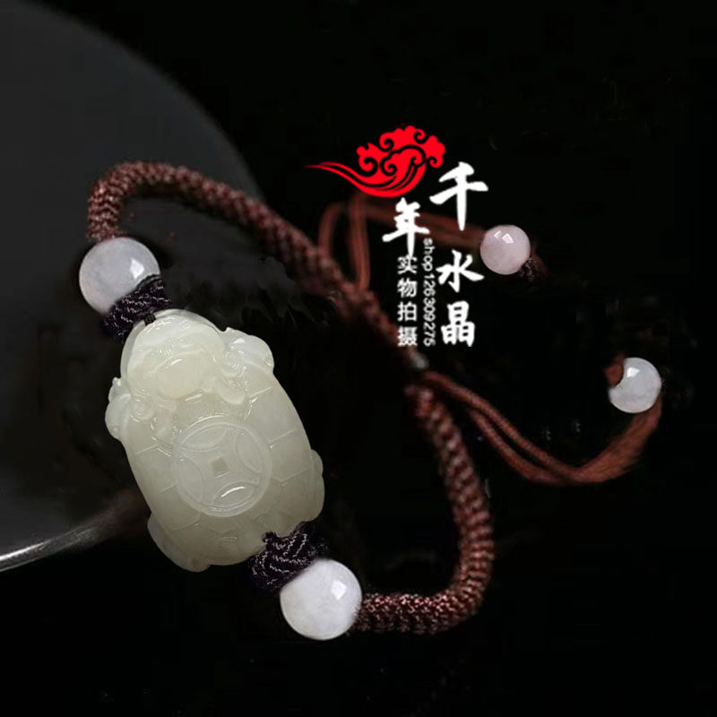 玉石龙龟神兽平安手链