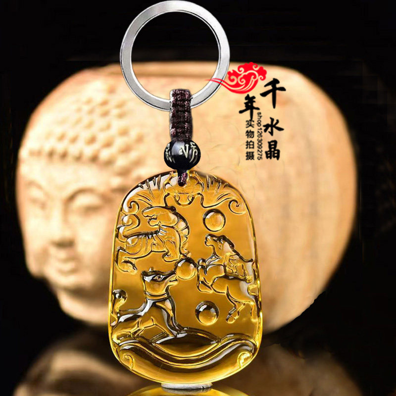 黄水晶生肖虎马狗三合