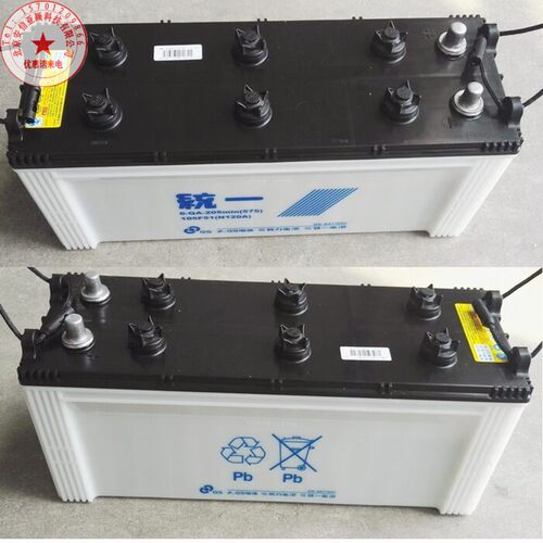 统一蓄电池6-QA-205min（575）105F51(N120A)适配叉车发电机电瓶