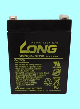 LONG广隆蓄电池WP2.9-12TR 12V2.9AH咪宝音响扩音器精密仪器专用