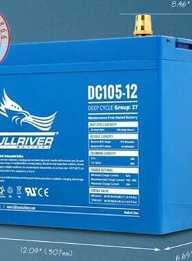 FULLRIVER蓄电池DC224-6美国丰江电池6V224AH动力免维护电瓶