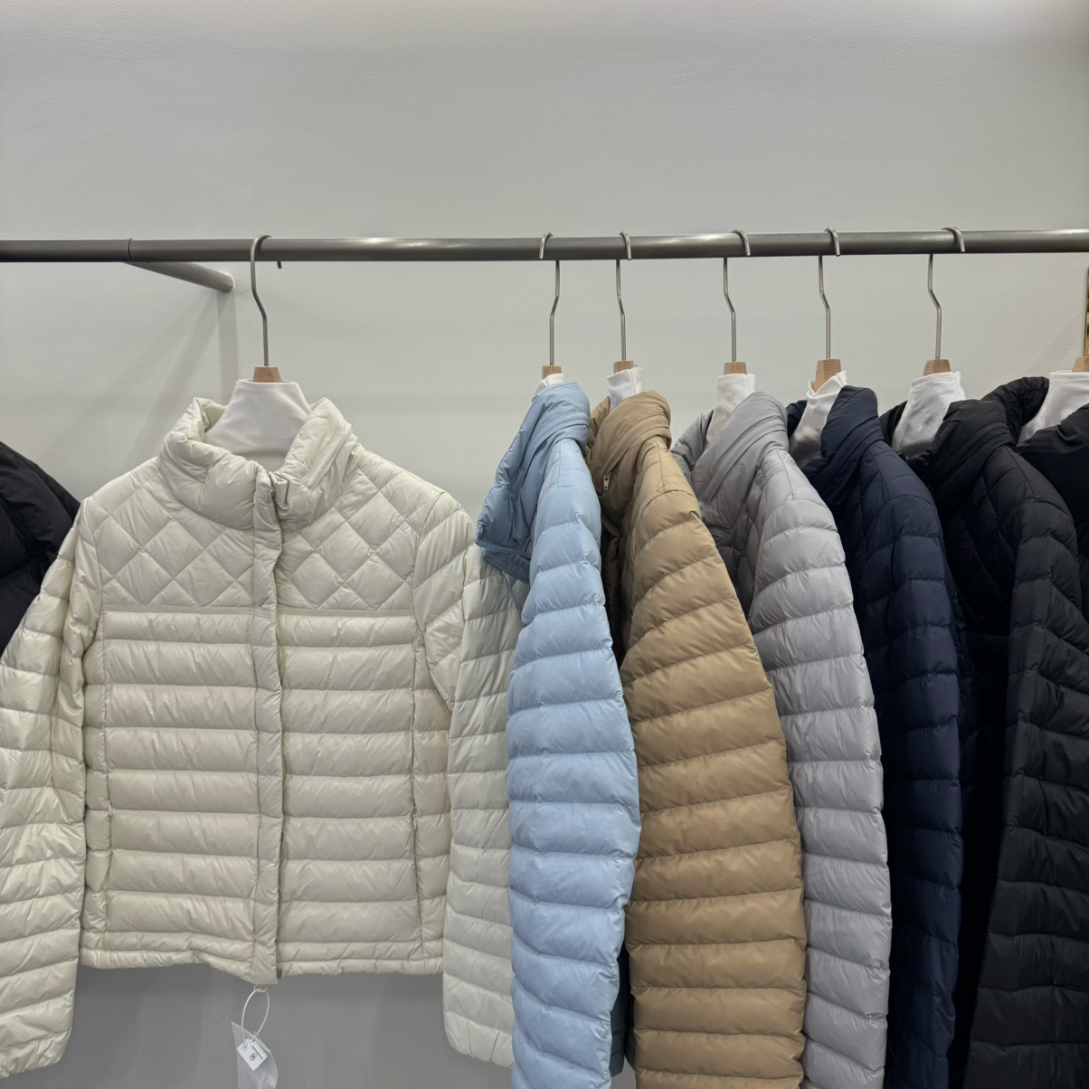 MOM骨白鸭绒修身显瘦轻薄保暖设计保暖羽绒服外套9029