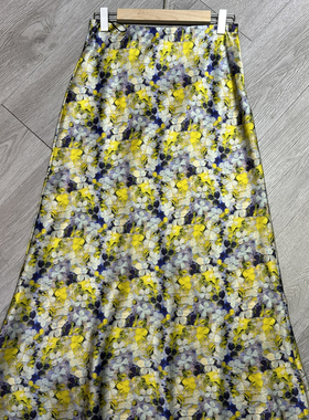 布谷-古油画印花高腰显瘦包臀鱼尾半身裙（含100）YS60-G20