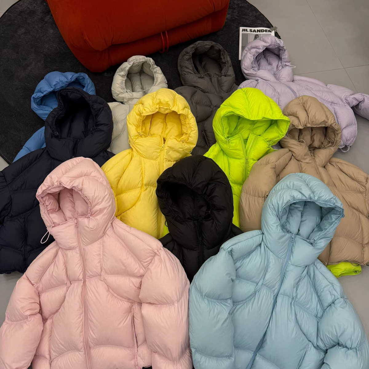 MOM威软fufu韩版高蓬百搭连帽拉链保暖羽绒服外套9067