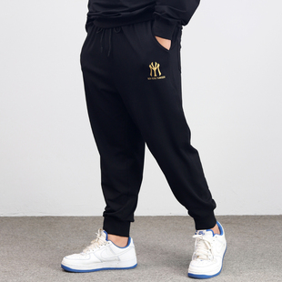 裤 子卫裤 春秋新款 加肥加大码 肥佬休闲裤 男装 运动裤 男士 胖子九分裤