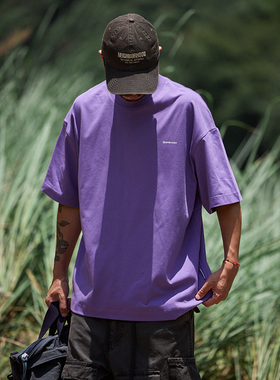 Quentin Marx男士短袖T恤260g索罗娜凉感速干宽松休闲基础男装夏