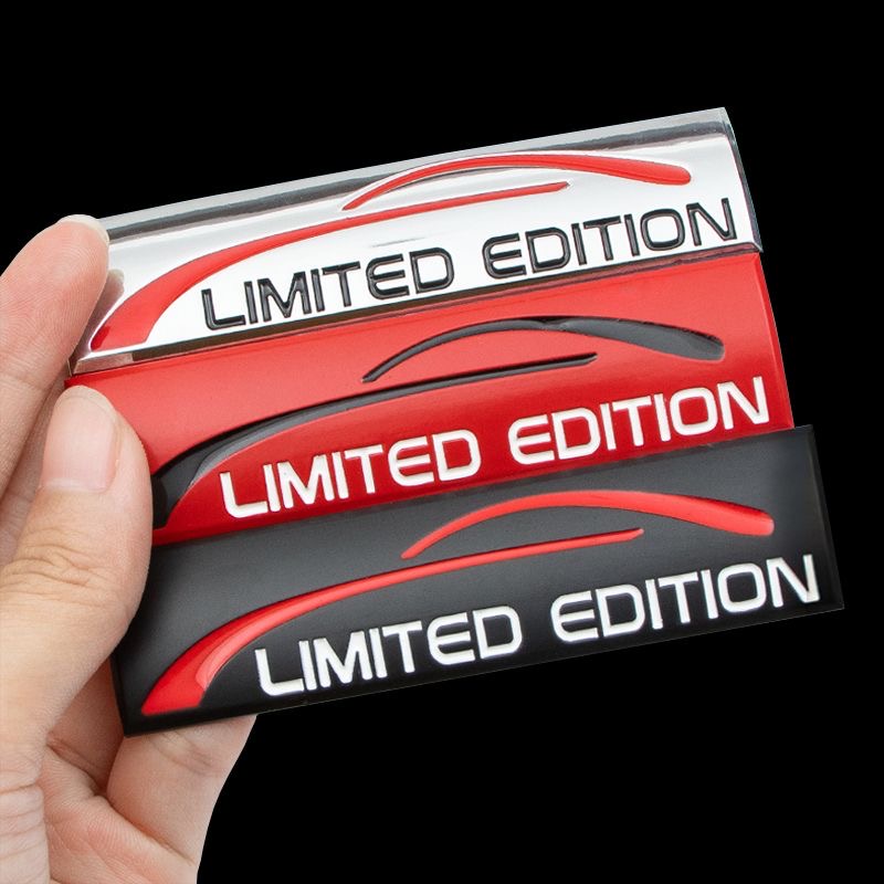 汽车叶子板limited edition限量版金属3D个性尾箱车身侧标装饰贴
