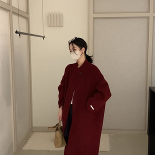 含100澳毛 羊毛外套 563 巨巨美简约大气一粒扣小阔版 CHITI驰媞