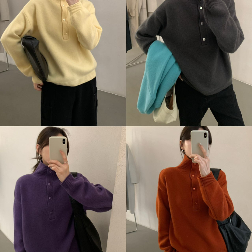 FEIDING-新经典设计感时尚舒适百搭保暖毛衣（含100羊毛）YS1-530