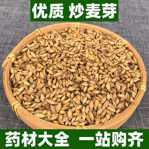 炒麦芽焦麦芽中药材正品正宗非野生炒大麦糵麦糵大麦毛大麦芽500g