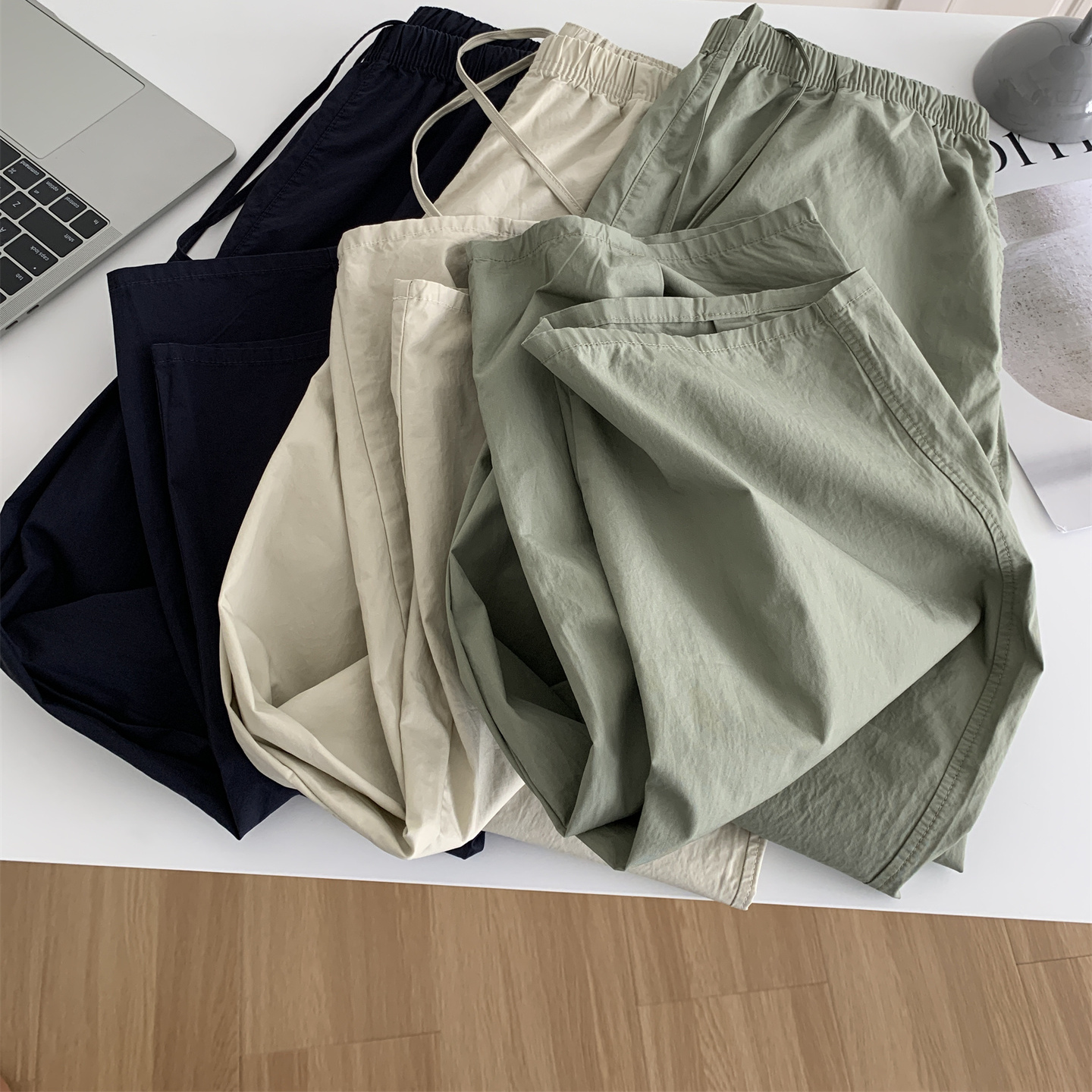 轻薄透气水洗棉气球裤