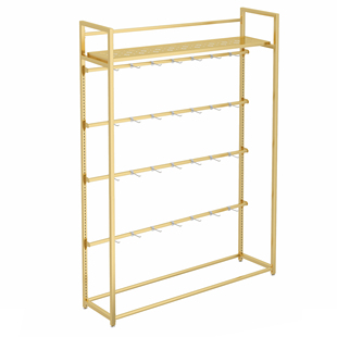 可调节内衣内裤展示架服装店多层童装侧挂架陈列架睡衣挂架收纳架