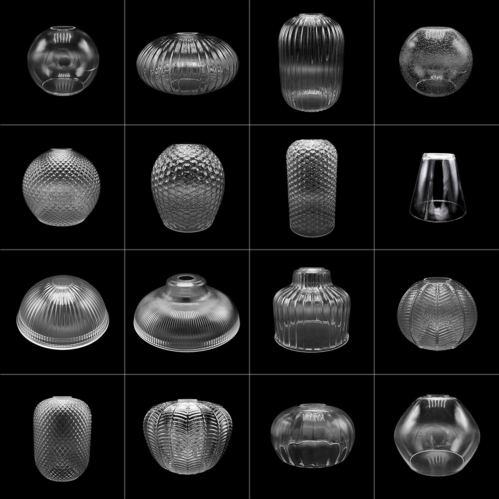 透明玻璃灯罩灯壳圆球清光E27口