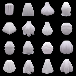 diy替换卧室橱窗服装 店 白色超轻温馨简约现代E27灯口 3D打印灯罩