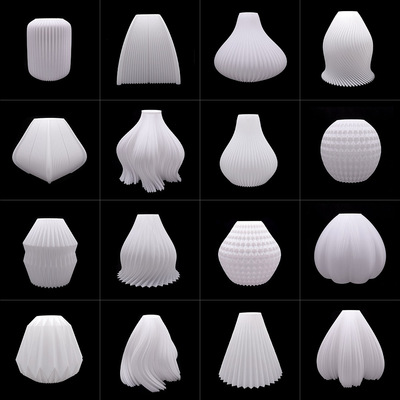 3D打印灯罩 白色超轻温馨简约现代E27灯口 diy替换卧室橱窗服装店