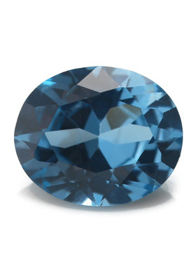 106#尖晶 3x5--10x12mm 蛋型蓝尖晶 人工合成宝石 首饰DIY宝石