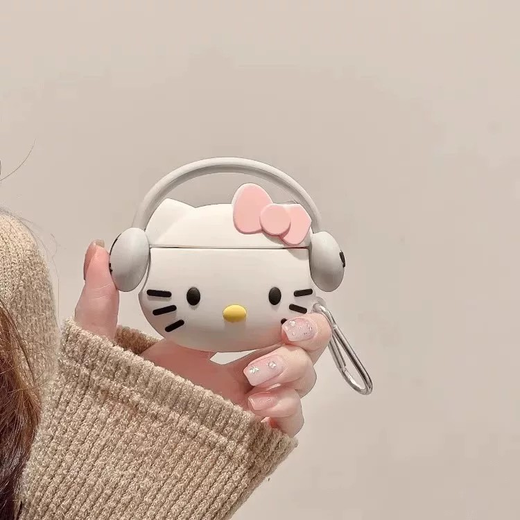 可爱卡通KT猫苹果airpods5耳机壳