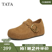 休闲百搭内增高深口鞋 TATA他她女鞋 勃肯鞋 新款 子4XN05AM6 2026春季
