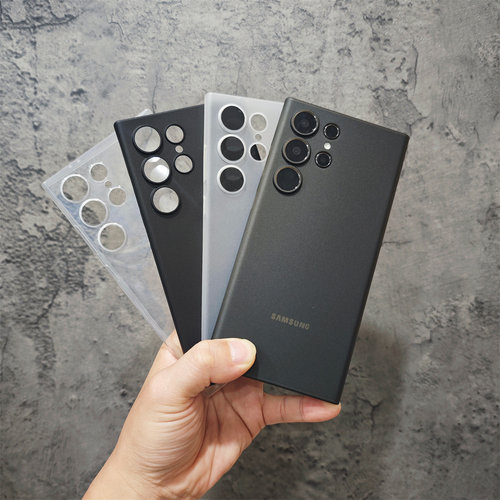 适用Galaxy S24ultra超薄手机壳三星S25U磨砂透明PP壳裸机手感s23plus肤感简约保护套外壳