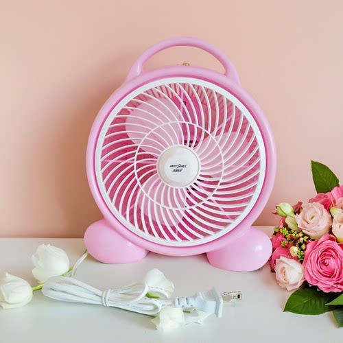 美诗儿电风扇小电风扇迷你台式静音小型学生宿舍家用床上台扇转页