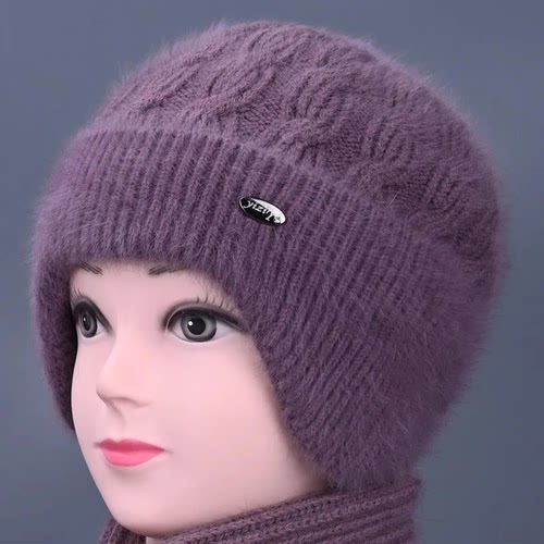 帽子女冬天老年人奶奶加绒厚保暖