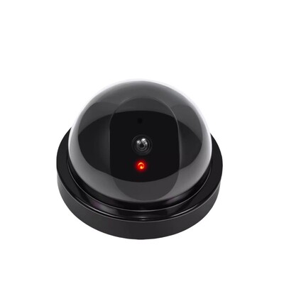 仿真摄像头监控假摄像头监控器模型室内假探头免打孔粘贴家用带灯