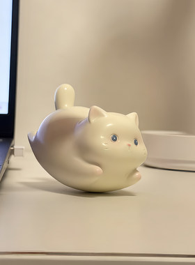 桌面摆件可爱小猫办公室工位解压客厅装饰品入户玄关装饰2026新款