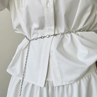 珍珠腰链女夏季配饰2024新链条裙子裤带装饰连衣裙细腰带女高级感