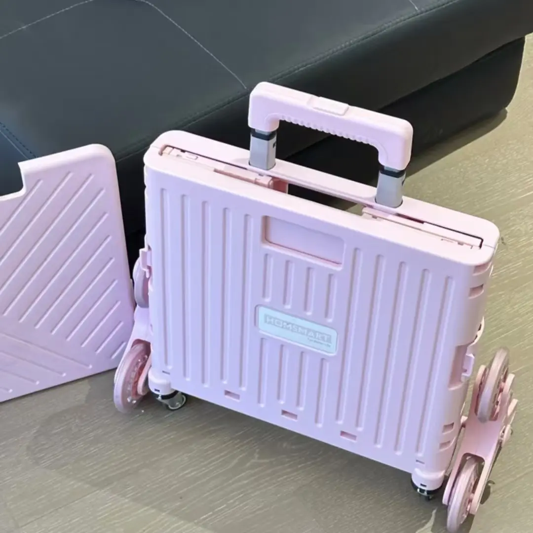 轻便折叠超市购物小推车带盖拉走