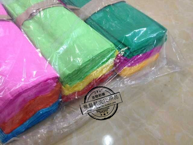 彩色皱纹纸褶皱纸幼儿园儿童手工纸鲜花diy制作材料纸张100张包邮