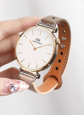 适用DW女款32mm手表表带36mm个性皮表带链男款40mm通用16mm 18mm