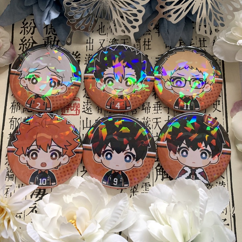 排球少年吧唧徽章影山飞雄日向翔阳西谷夕月岛萤动漫周边胸章