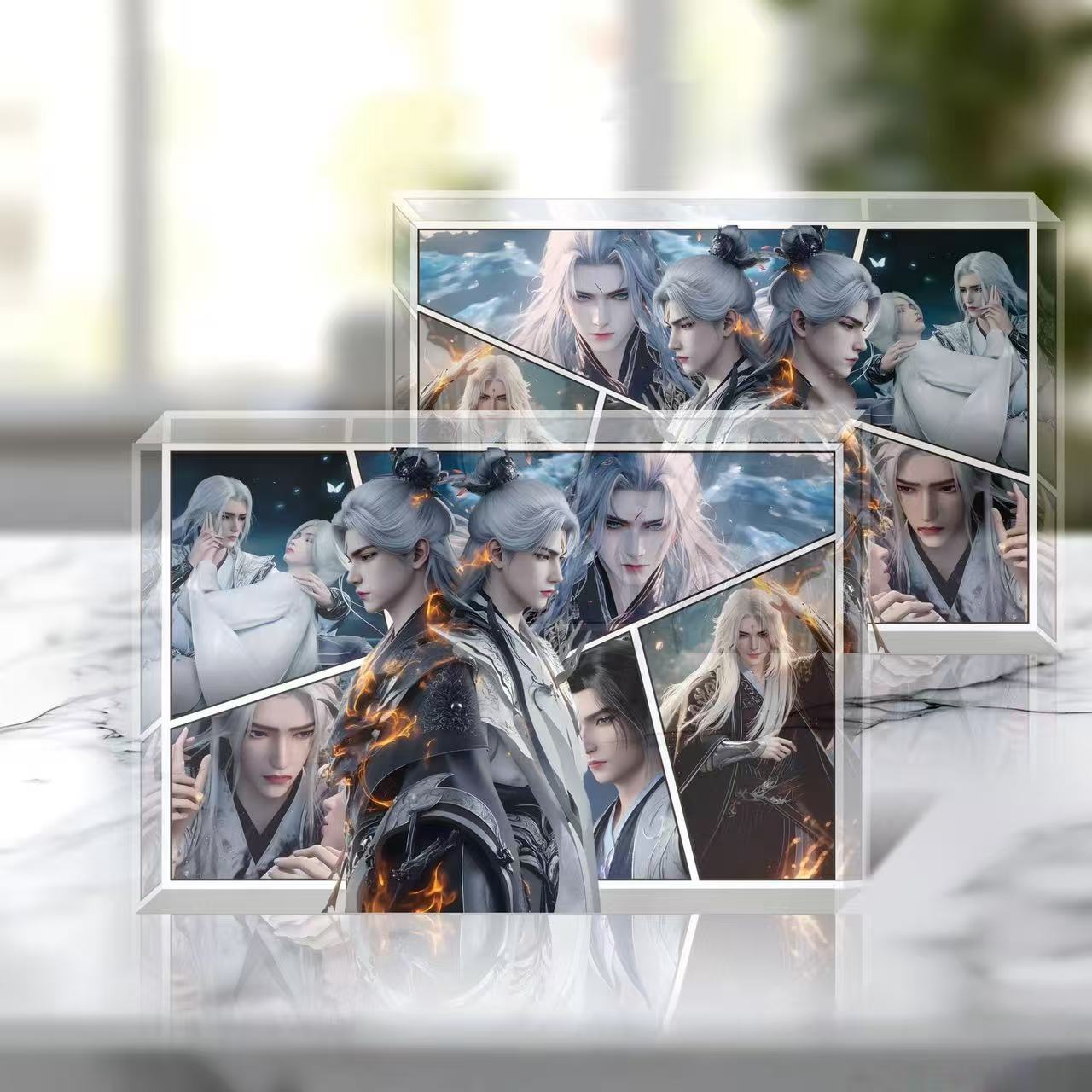 仙逆剧场版林李慕婉亚克力砖水晶相框动漫周边生日礼物学生女男