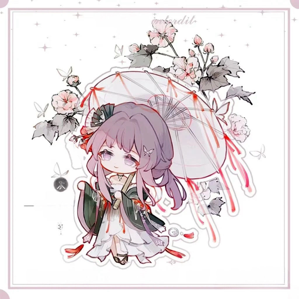 二次元周边星期日知更鸟Q版小立牌卡芙卡镜流桌面摆件卡通