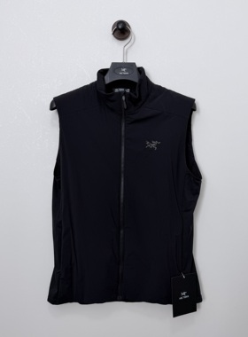 始祖鸟 ARCTERYX Atom Vest 男款立领马甲户外运动纯色logo立领