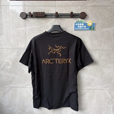 始祖鸟Arcteryx Kragg SL男款背后双Logo款纯棉短袖T恤X9535