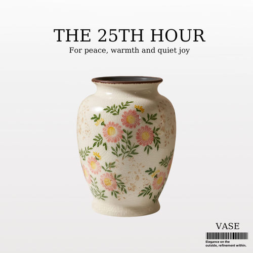 THE 25TH HOUR复古陶瓷花瓶摆件水培插花客厅装饰花器田园风摆件