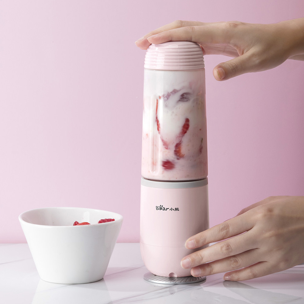 小熊榨汁机家用迷你果蔬电动炸果汁杯小型便携式多功能学生料理杯