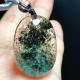 东海水晶天然随形蛋面绿幽灵吊坠男女款 项链简约百搭吊坠节日礼物
