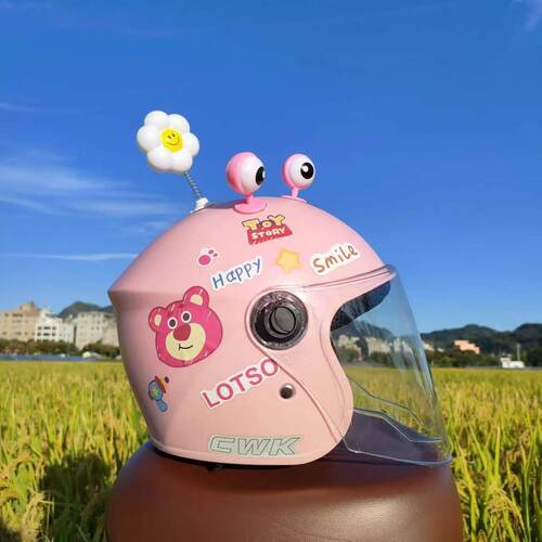 秋冬加棉防寒四季电动车安全帽半盔国标认证儿童头盔男孩女孩通用